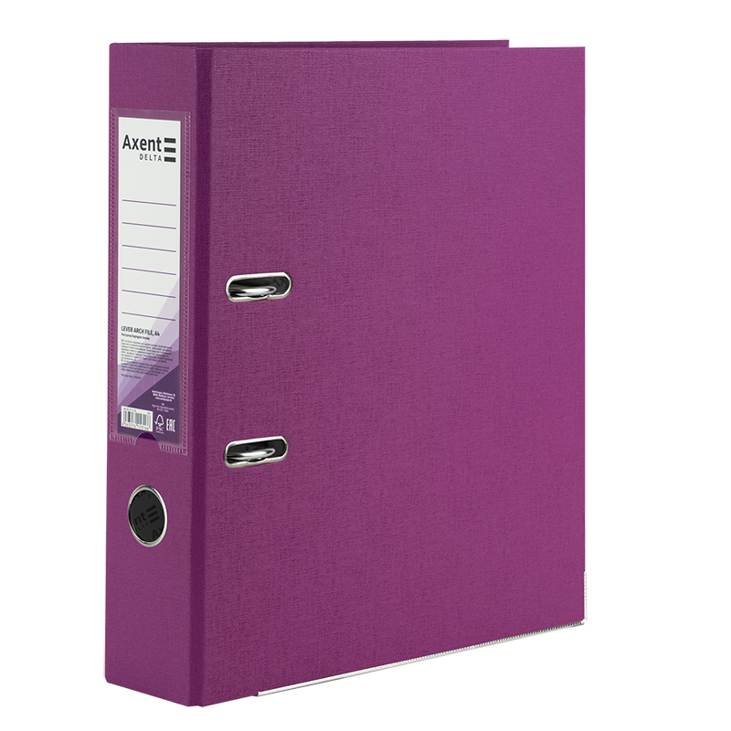 Папка-реєстратор Axent Delta D1714-26C, одностороння, A4, 75 мм, зібрана, бузкова